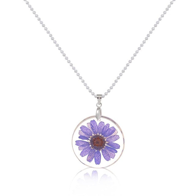 Boho Lane Australia Bohemian Dried Flower Daisy Necklace