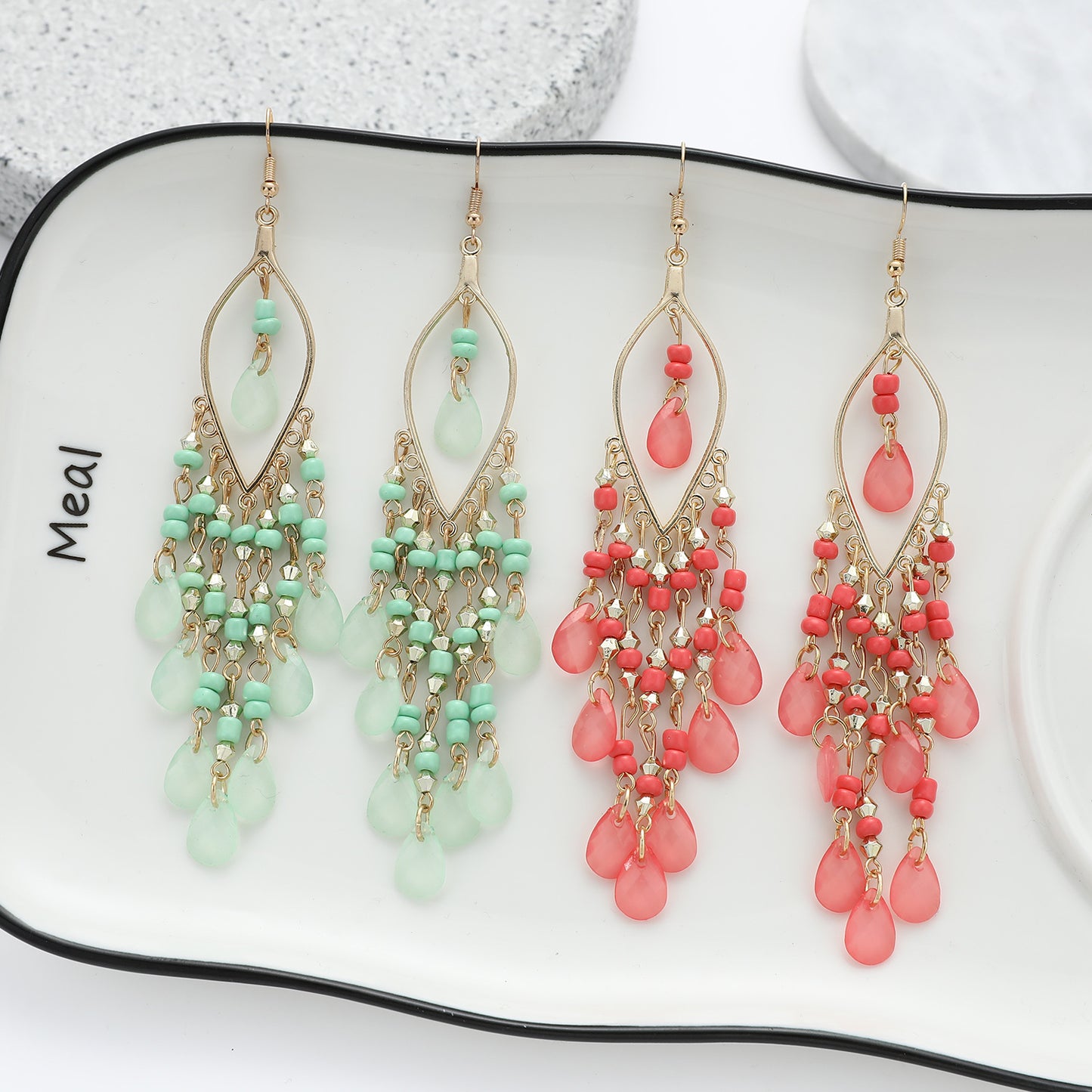 Boho Lane Australia Bohemian Long Tassel Earrings Retro Ethnic Style Exaggerated Personality Earrings