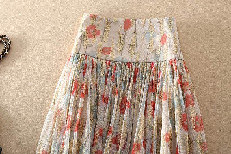 Boho Lane Australia Blossom Gauze Pleated Skirt