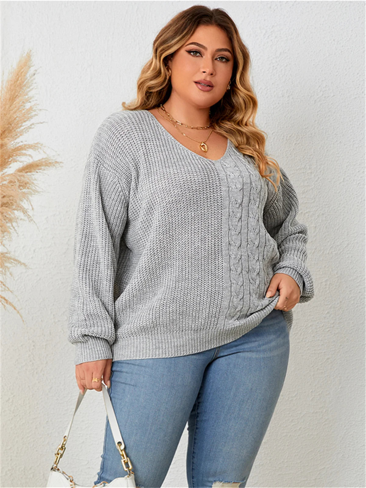 Boho Lane Australia Acrylic Grey Warm Sweater shirt