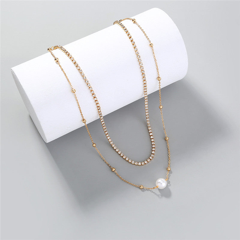 Boho Lane Australia Imitation Baroque Pearl Bohemian Beaded Chain Women's Multilayer Necklace