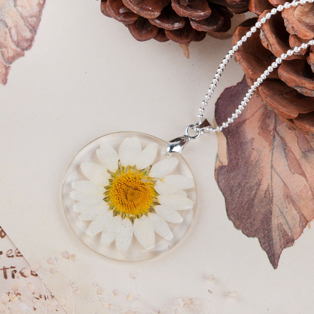 Boho Lane Australia Bohemian Dried Flower Daisy Necklace