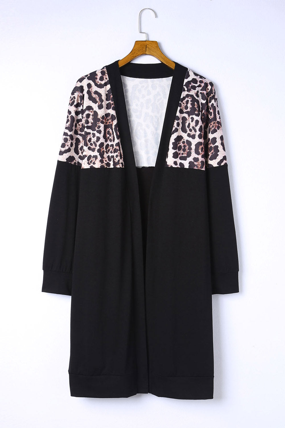 Boho Lane Australia Black Leopard Detail Plus Size Cardigan