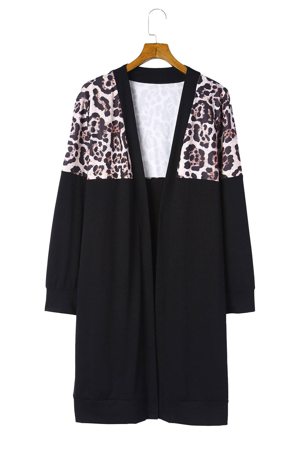 Boho Lane Australia Black Leopard Detail Plus Size Cardigan