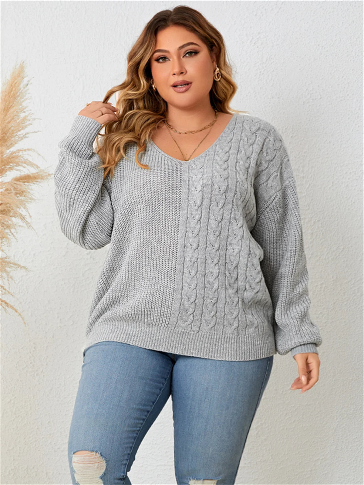 Boho Lane Australia Acrylic Grey Warm Sweater shirt