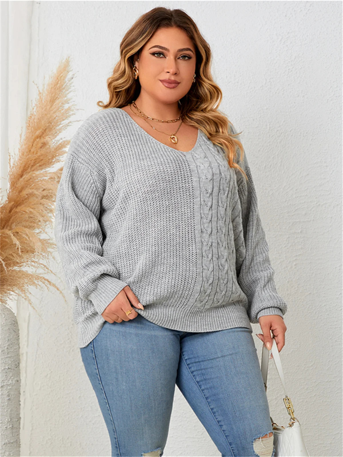 Boho Lane Australia Acrylic Grey Warm Sweater shirt