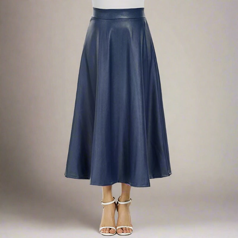 Boho Lane Australia Chic High-Waist PU Skirt