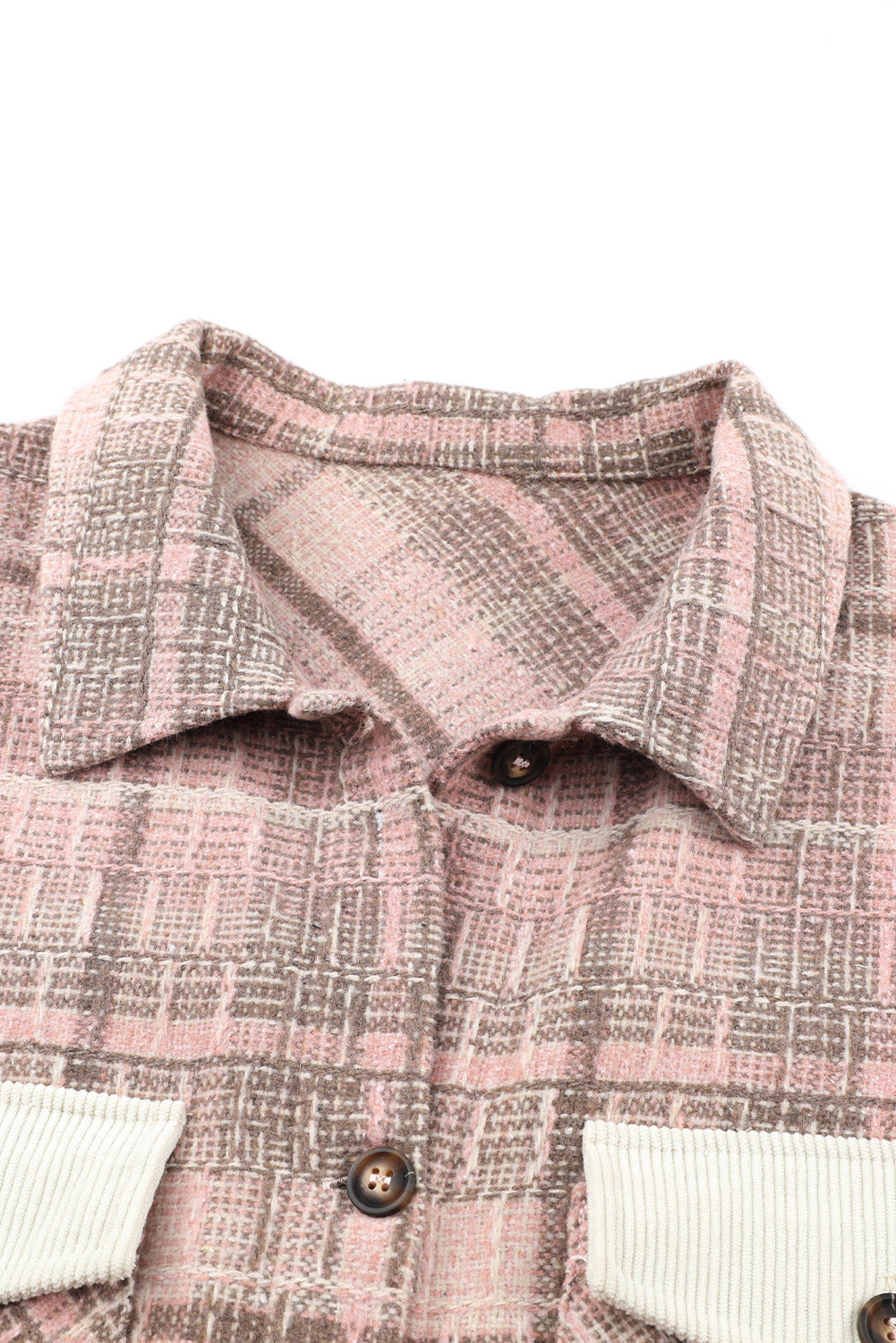 Boho Lane Australia Pink Plus Size Macrame Plaid Coat