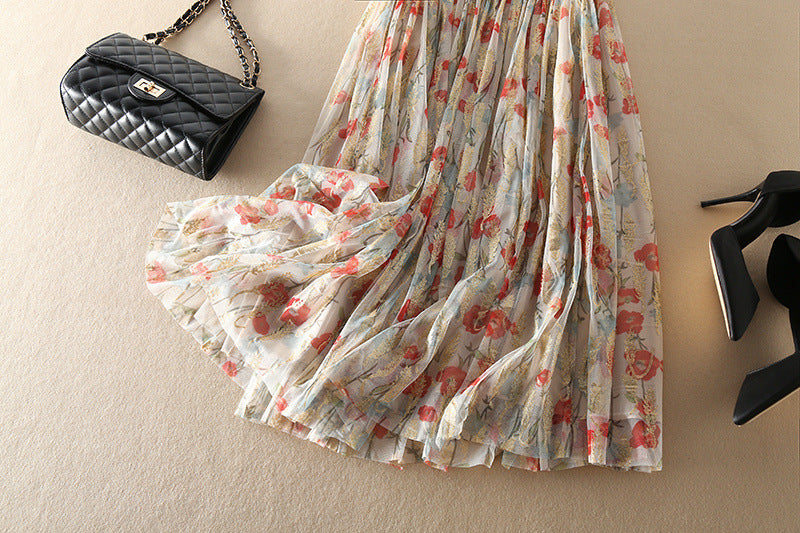 Boho Lane Australia Blossom Gauze Pleated Skirt