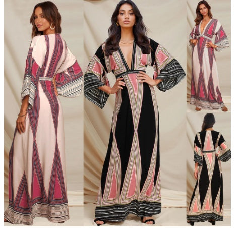 Boho Lane Australia Boho Geometric Print Maxi