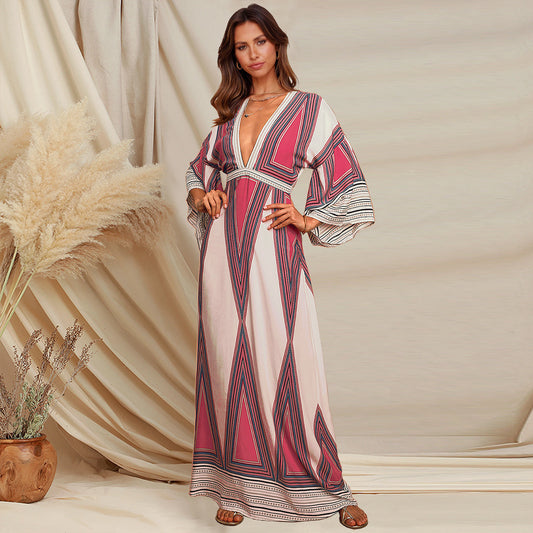 Boho Lane Australia Boho Geometric Print Maxi