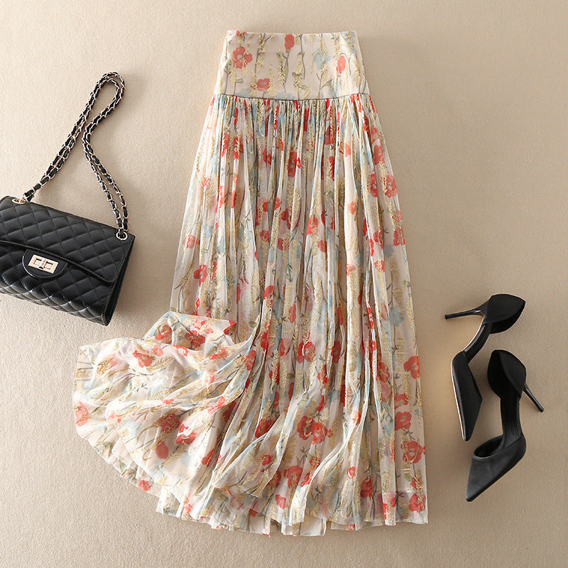 Boho Lane Australia Blossom Gauze Pleated Skirt