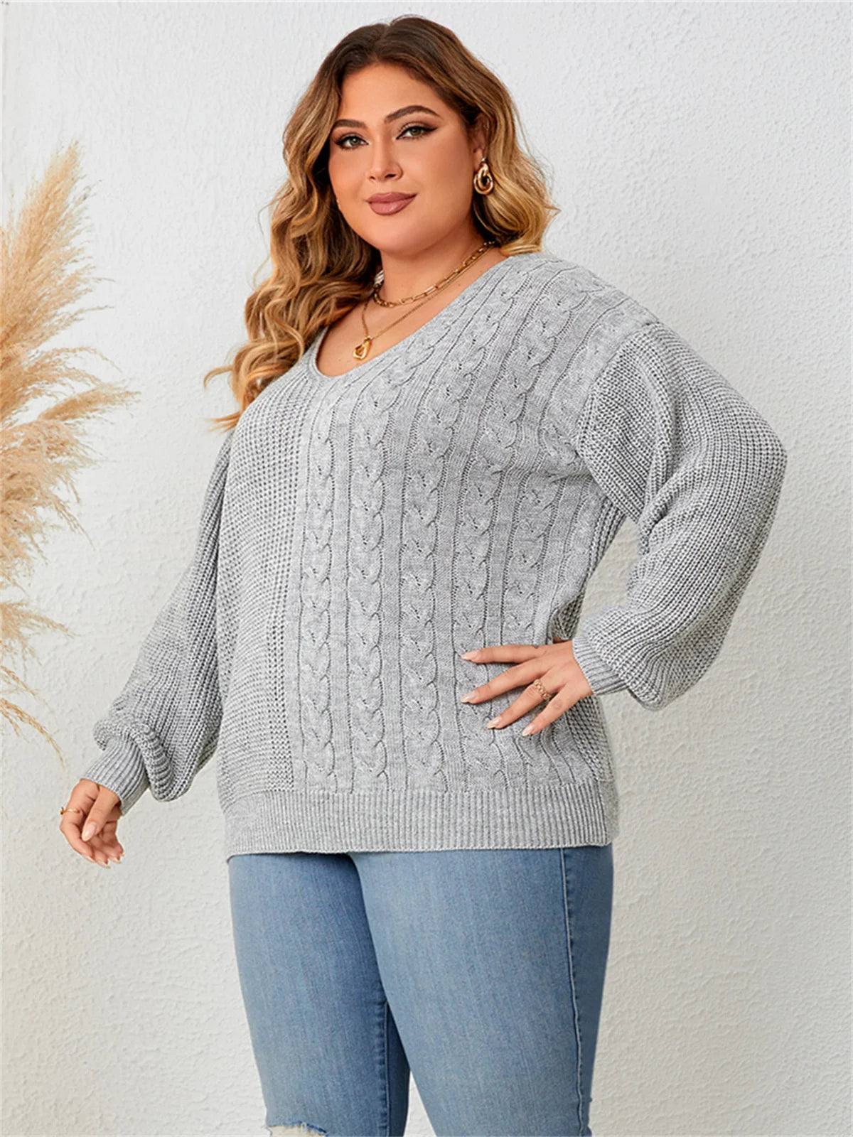 Boho Lane Australia Acrylic Grey Warm Sweater shirt