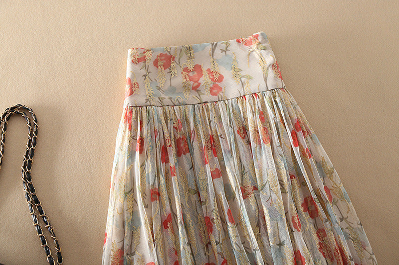 Boho Lane Australia Blossom Gauze Pleated Skirt